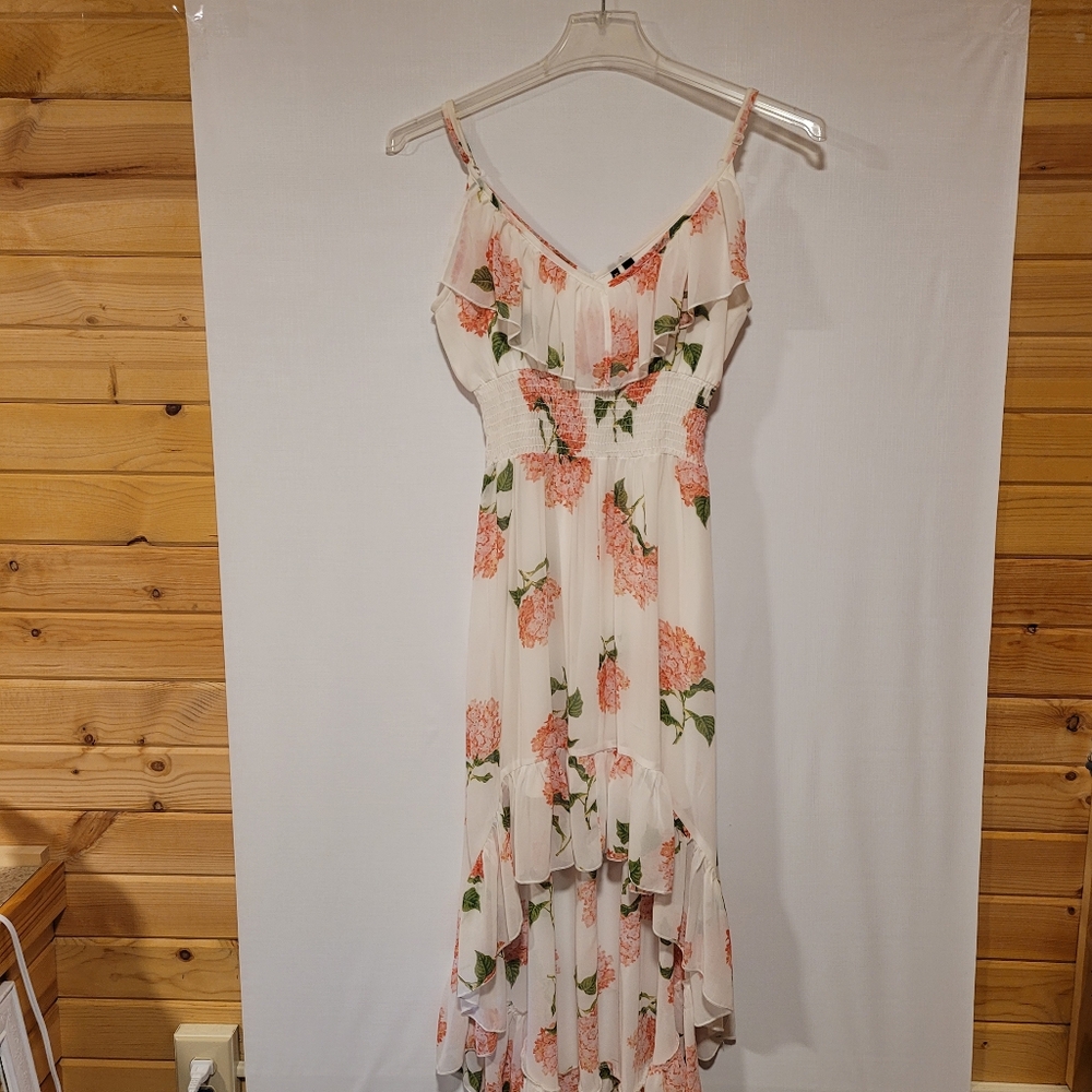 Beautiful   adjustable strap high low dress